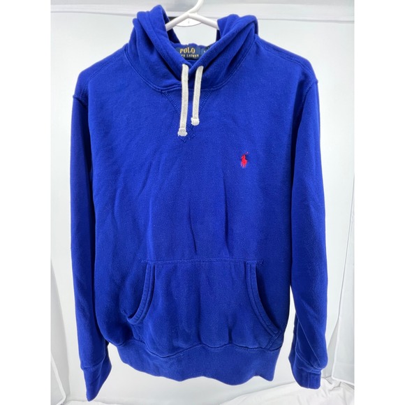 Polo Ralph Lauren Other - Polo Ralph Lauren Royal Blue Hoodie Sweatshirt with Red Pony Logo Size S